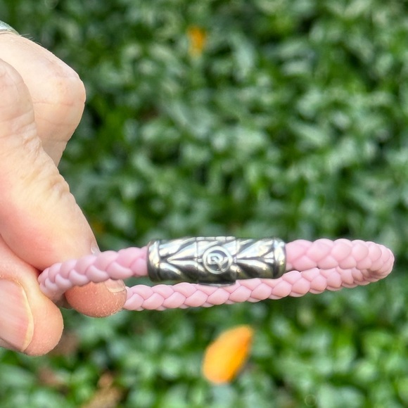 David Yurman Pink Chevron Woven Bracelet - Picture 8 of 12